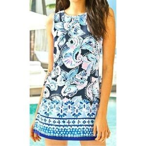 Lilly Pulitzer Donna Romper (High Tide Navy Holy Flockamolie  Romper) Sz 2